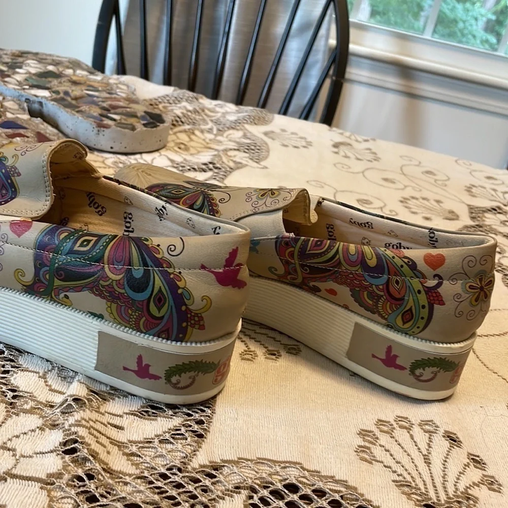 💐HOST Pick💐 Goby Taupe Butterfly Platform Shoes Size 40 - Picture 5 of 6